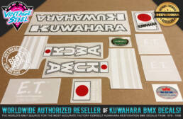 Officially Licensed Kuwahara Decals by Vintage Steel BMX