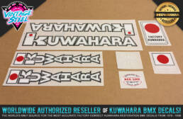 Officially Licensed Kuwahara Decals by Vintage Steel BMX
