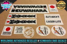 Officially Licensed Kuwahara Decals by Vintage Steel BMX